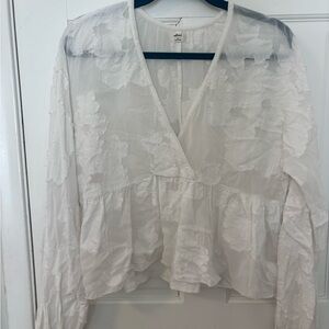 Wilfred White Floral Women's Top